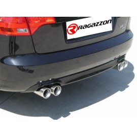 Silencioso trasero doble en acero inox Audi A4 2.0TFSI QUATTRO (147KW) RESTYLING 11/2004 - 11/2007