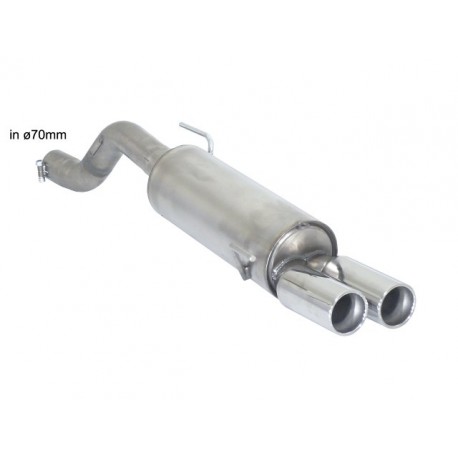 Escape trasero en acero inox ABARTH Grande Punto 1.4 TJET KIT ESSEESSE (132KW) 10/2007 - Hoy