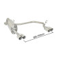 Silencioso trasero doble en acero inox Ragazzon Alfa Romeo MiTo(955) 1.4 (58KW) 09/2008 - 2013