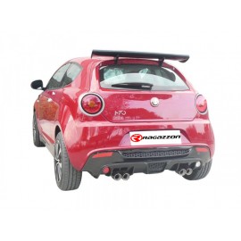Silencioso trasero doble en acero inox Ragazzon Alfa Romeo MiTo(955) 1.4 (58KW) 09/2008 - 2013