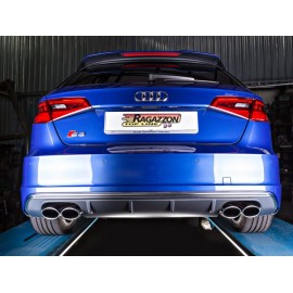 Silencioso intermedio + Silencioso trasero doble AUDI S3 SPORTBACK QUATTRO 2.0TFSI (221KW) 2013 - 2016