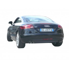 Escape trasero doble en acero inox AUDI TT COUPE 1.8TFSI (118KW) 2008 - 2014