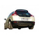 Escape trasero doble en acero inox VOLVO C30 2.5 T5 10/2006 - 2013