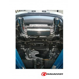 Escape trasero doble en acero inox VOLVO C30 2.5 T5 10/2006 - 2013