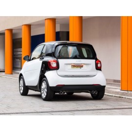 Silencioso trasero doble en acero inox SMART FORTWO 0.9 (66KW) 2014 - Hoy