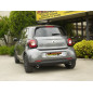 Silencioso trasero doble en acero inox SMART FORFOUR 0.9 (66KW) 2014 - Hoy