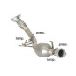 Catalizador deporte para eliminar el FAP NISSAN QASHQAI 2.0DCI (110KW) 2007 - 2014