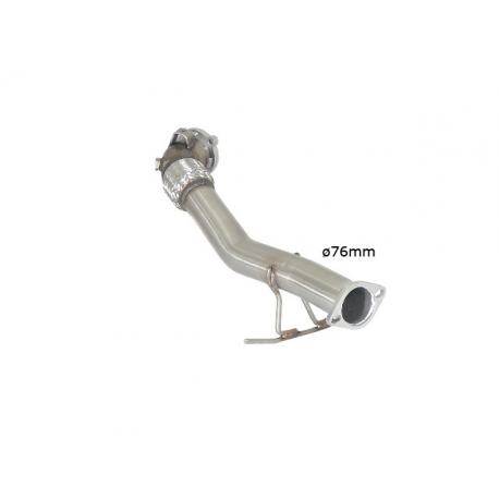 Downpipe inox FORD FOCUS II RS 2.5 TURBO (224KW) MAJORÉ Ø76MM 2009 - 2011