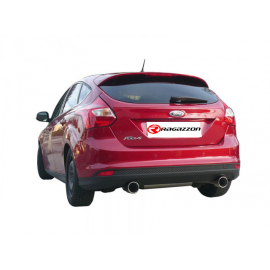 Silencioso trasero doble en acero inox FORD FOCUS III 1.6 ECOBOOST (110KW) 03/2011 - 2015