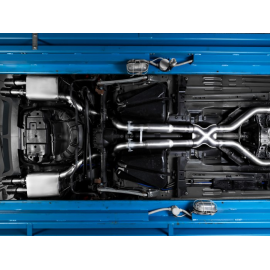 Tramo intermedio + Silencioso trasero doble en acero inox Ford Mustang V 5.0 V8 (307KW) 2011 - 2015