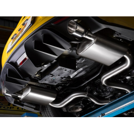 Tramo intermedio + Silencioso trasero doble en acero inox Ford Mustang VI Coupé 2.3I ECOBOOST (233KW) 2015 - Hoy