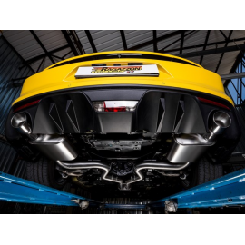 Tramo intermedio + Silencioso trasero doble en acero inox Ford Mustang VI Coupé 2.3I ECOBOOST (233KW) 2015 - Hoy