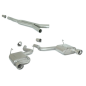 Tramo intermedio + Silencioso trasero doble en acero inox Ford Mustang VI Coupé 2.3I ECOBOOST (233 / 213KW) 2015 - 2020