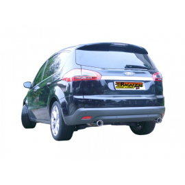 Silencioso trasero doble en acero inox Ford S-Max 2.0TDCI DPF (120KW) 2010 - Hoy