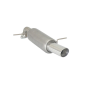 Silencioso trasero en acero inox con salida redonda MAZDA 2 1.3 (55/63KW) 10/2007 - 2014