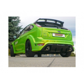 Silencioso trasero doble en acero inox FORD FOCUS II RS 2.5 TURBO (224KW) MAJORÉ Ø76MM 2009 - 2011