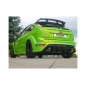 Silencioso trasero doble en acero inox FORD FOCUS II RS 2.5 TURBO (224KW) MAJORÉ Ø76MM 2009 - 2011