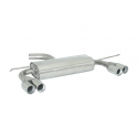 Escape trasero doble en acero inox Seat Leon II (1P) 2.0TSI CUPRA-R (195KW) 2010 - 2013