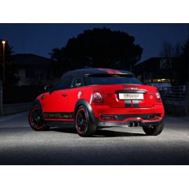 Silencioso trasero en acero inox Con valvula de depresión MINI R59 ROADSTER JCW 1.6 (155KW) 2012 - Hoy