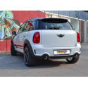 Silencioso trasero doble en acero inox MINI COUNTRYMAN R60 1.6 COOPER D (82KW) 2011 - Hoy