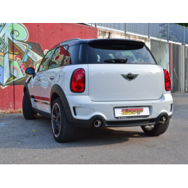 Silencioso trasero doble en acero inox MINI COUNTRYMAN R60 ALL4 1.6 COOPER D (82KW) 2011 - Hoy
