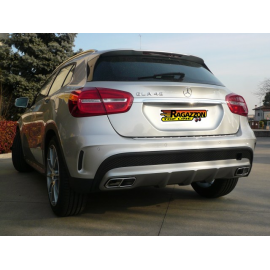 Silencioso trasero doble en acero inox MERCEDES GLA 250 (155KW) 2014 - Hoy