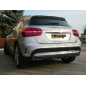 Escape trasero doble en acero inox MERCEDES GLA180 (90KW) 2014 - hoy
