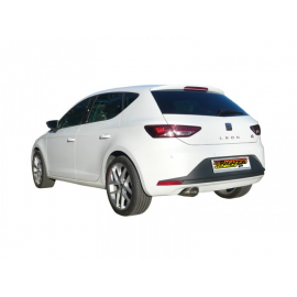 Silencioso trasero en acero inox Seat Leon III (5F) FR 2.0 TDI (110KW) 2013 - hoy