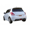 Escape trasero doble en acero inox SUZUKI SWIFT 1.6 SPORT (100KW) 2010 - 2017