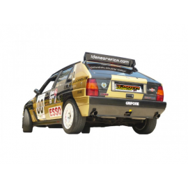 Silencioso trasero doble en acero inox Lancia DELTA 2.0 TURBO HF 4WD 8V (121KW) 1986 - 1991