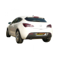 Escape trasero doble en acero inox OPEL ASTRA J GTC 1.6 TURBO (132KW) 09/2011 - 2013