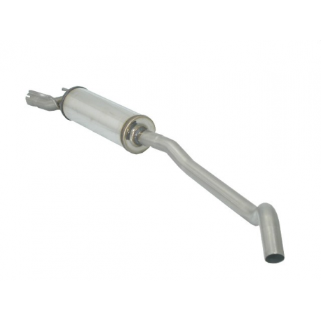 Silencioso intermedio en acero inox OPEL CORSA B 1.2 (33KW) - 1.4 (44KW) - 1.4 GSI 16V (66KW) 1993 - 2000