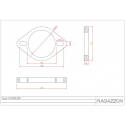 Brida Ø60,5mm en acero inox Aisi304 espesor 8 mm Ragazzon