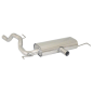 Silencieux arrière en inox 1 sortie ronde 60mm OPEL CORSA D 1.6 TURBO OPC 141KW (TYP FG11) 09/2006 - 2010