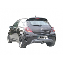 Silencieux arrière en inox 1 sortie ronde 60mm OPEL CORSA D 1.6 TURBO OPC 141KW (TYP FG11) 09/2006 - 2010
