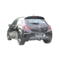 Escape trasero en acero inox con OPEL CORSA D OPC 1.6 TURBO 141KW (TYP FG11) 09/2006 - 2010