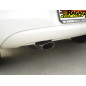 Silencioso trasero en acero inox salida ovalada OPEL CORSA E 1.2 (51KW) 11/2014 - Hoy