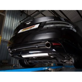 Silencioso trasero doble en acero inox Aston martin DB9 6.0 V12 (335KW) 2004 - 2008