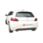 Escape trasero doble en acero inox Volkswagen Scirocco(1K8) 1.4TSI (90KW) 2008 - 2014