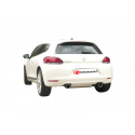 Silencioso trasero doble en acero inox Volkswagen Scirocco (1K8) 1.4TSI (118KW) 2008 - 2014