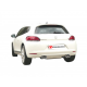Escape trasero doble en acero inox Volkswagen Scirocco (1K8) 1.4TSI (118KW) 2008 - 2014