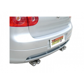 Silencioso trasero doble en acero inox Ragazzon VOLKSWAGEN GOLF V 2.0TDI DPF (103KW) 12/2004 - 10/2008