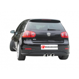 Silencioso trasero en acero inox salidas centrales VOLKSWAGEN GOLF 5 GTI 2.0 TURBO FSI (147/169KW) 11/2003 - 2008