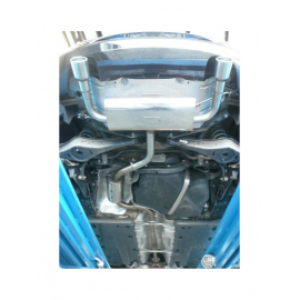 Escape trasero doble Ragazzon en acero inox Volkswagen Scirocco (1K8) 2.0TFSI (147 / 155KW) 10/2008 - 2014