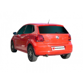 Silencioso trasero en acero inox Volkswagen Polo 6R 1.4 (63KW) 09/2009 - 2014