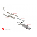 Tramo delantero en acero inox Volkswagen Polo 6R 1.4TSI GTI (132KW) 09/2009 - 2014