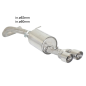 Silencioso trasero en acero inox Volkswagen Polo 6R 2.0R WRC STREET (162KW) 2013 - 2014