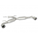 Escape trasero doble en acero inox VOLKSWAGEN GOLF VI 2.0 GTI TSI (155KW) 2009 - 2012