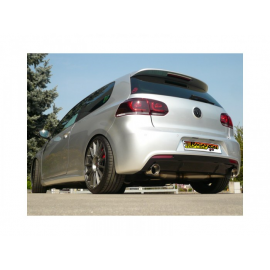 Escape trasero doble en acero inox VOLKSWAGEN GOLF VI 2.0 GTI TSI (155KW) 2009 - 2012