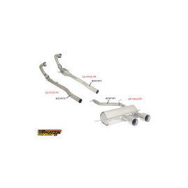 Silencioso trasero en acero inox VOLKSWAGEN GOLF VI R 2.0R TSI (199KW) 2010 - 2012